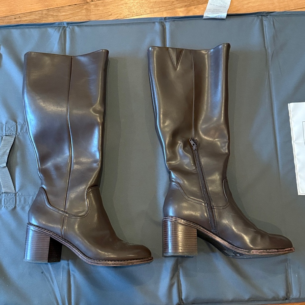 Brown Knee-High Leather Boots Dolce Vita Size 10